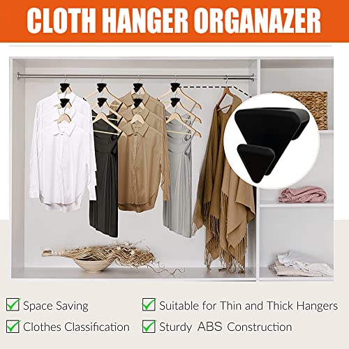 New Clothes Hanger Connector Hooks, As Seen On Tv, Hanger Extender Clips, Heavy Duty Cascading Clothes Hanger Hooks For Organizer Closet, Fits All Types Of Hangers #TOP1