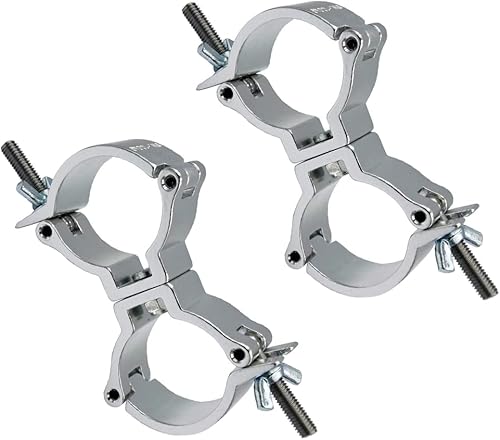 Miniatura 15 de Abrazadera de luz de escenario, abrazaderas O de carga de 22 libras/165 libras/220 libras de aleación de aluminio para DJ, montaje de gancho de