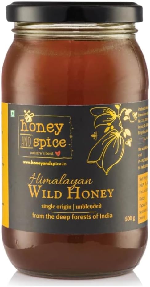 - Wild Honey (500g) | Single Origin Himalayan honey From the forests of Jim Corbett National Park With No Added Preservatives | 100% Raw and Pure | Unpasteurized | Natural & Unprocessed | No Added Sugar