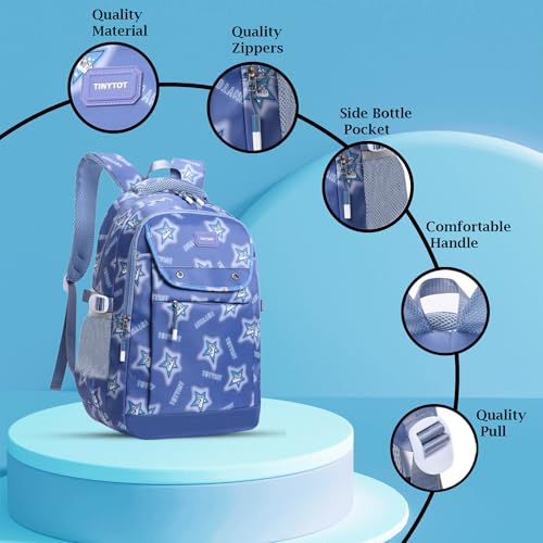 Image of Tinytot 30 Litre Waterproof School Backpack Bags for Women - Large 19 Inch Laptop Bag for Boys &Girls 12+ Years, College Bag for Girls and Boys, Men, Women - Ideal for Office, Travel, School, College