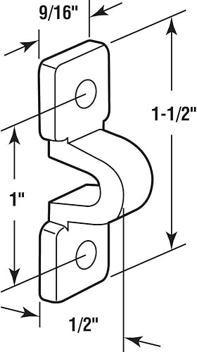 Miniatura 2 de Prime-Line MP7018 Clip de bucle, se adapta a estantes de alambre, construcción de plástico, blanco (paquete de 12)