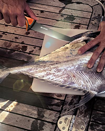 scharf geschliffen und gebogen für präzises Trennen von Fischhaut und Gräten ohne Fleischverlust.