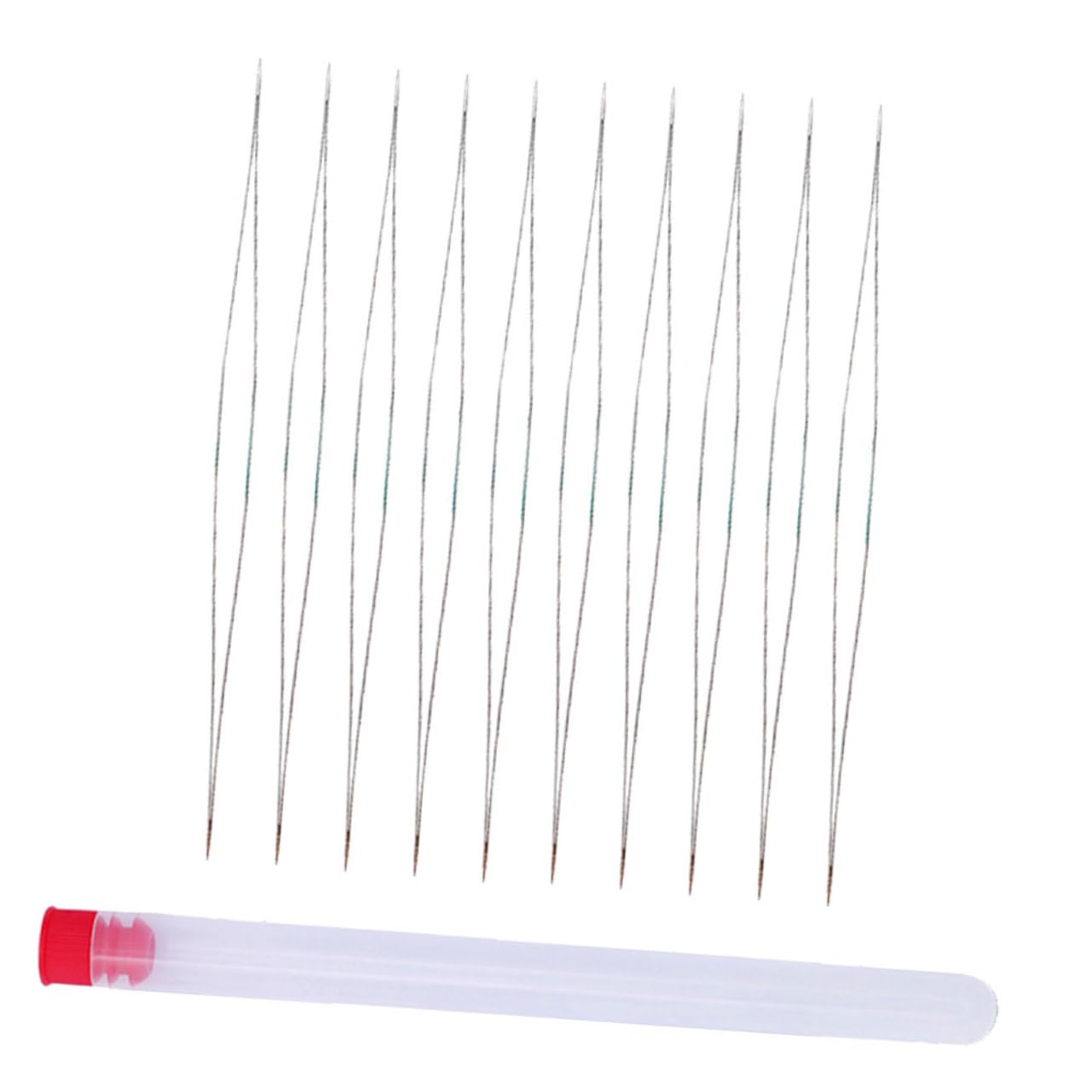 Gogogmee Manual Beading Needle Kit Long Straight Beading Thread Needles for Quick Beading and Sewing