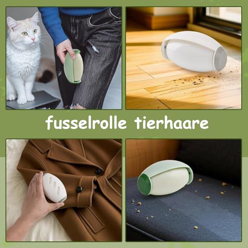STFYUG Fusselrolle Wiederverwendbar, Reusable Lint Roller, Fusselrolle Tierhaare, Waschbarer Tierhaarentferner Fusselrolle, Lint Remover, Fusselentferner Kleidung Hundehaare Entfernen