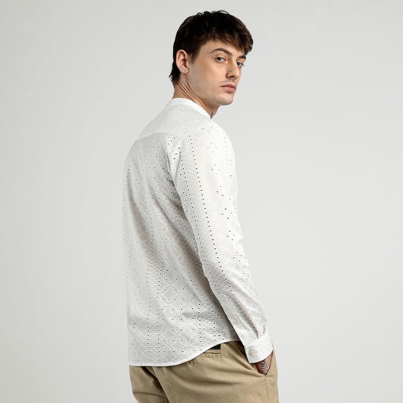 Image of CAHOOT Men'sTartan Plaid Shirt for Casual Wear | Spread Collar | Long Sleeve | Button Closure | Shirt Crafted with Comfort Fit for Everyday Wear
