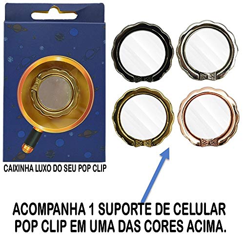 Iluminador Ring Light 26cm RGB Tripé 2,10 m + Suporte Celular CBRN14576