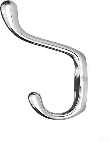 Vista 16 de Rok Hardware Gancho de doble capa resistente, 3-1/2 pulgadas, níquel cepillado, paquete de 10 ROKCH101BN cepillado níquel