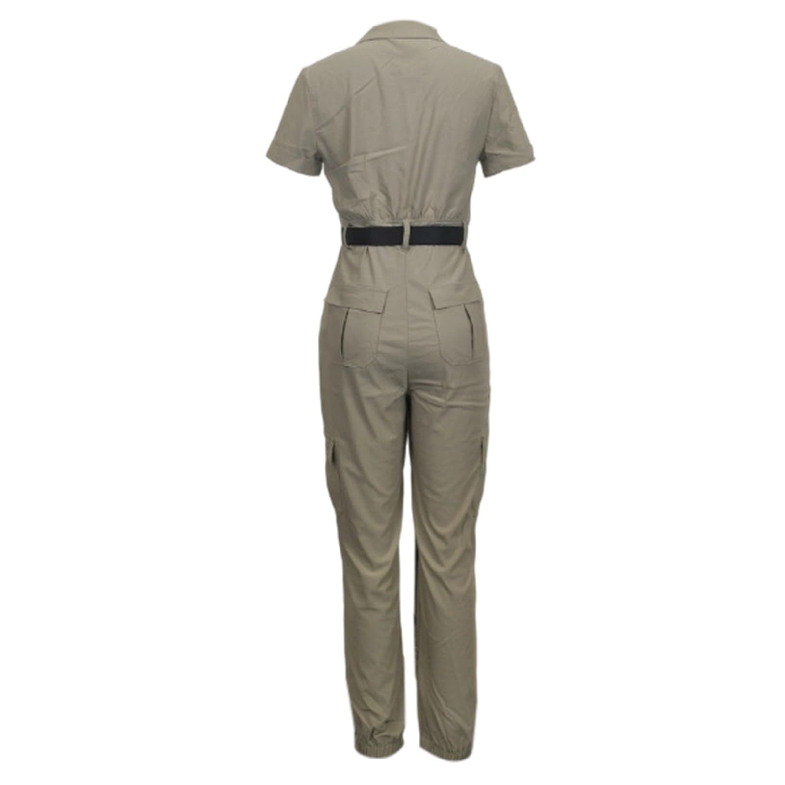 Jumpsuit Damen Sommer Lang, Overall Damen Elegant, Romper Einteiler Kostüm, Playsuit Outfit Frauen Komplett, Mit Ärmeln Vintage Hosenanzug Damen Festlich Elegant Hohe Taille Jumpsuit Damen Business
