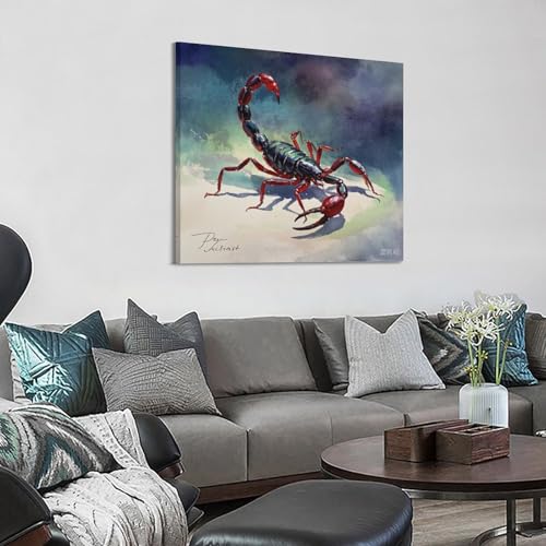 Impression toile scorpion CMHONLY pour dynamiser un mur blanc avec originalité - 3