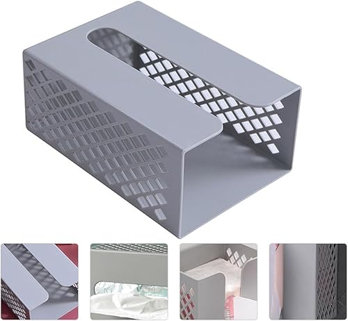 Miniatura 9 de Cabilock Caja de pañuelos montada en la pared, dispensador de servilletas de tejido sin rastro, caja de cajón de pañuelos colgante, accesorios de