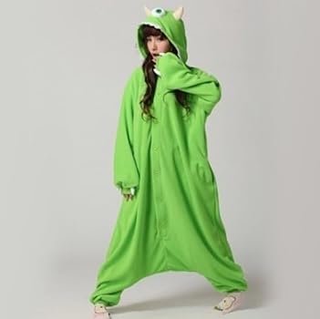 Amazon | [pisipe] リトルグリーンメン 着ぐるみ フリース地 フリー