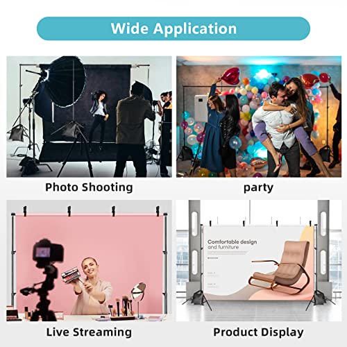 Backdrop Stand, 6.5 X 6.5Ft Adjustable Photo Backdrop Stand, Back Drop Banner Stand Support System Kit For Parties, Portrait, Studio Photography, Birthday Party… #TOP7