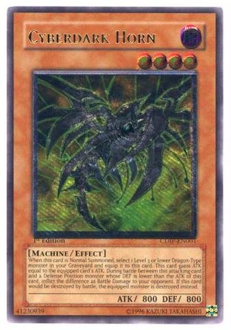 cyberdark yugioh cards - End Dragon - SDCS-EN044 - Misprint - Ultra Rare Machine/Effect LV4 ATK/800 DEF/800 When this cards is Normal Summoned Yu-Gi-Oh! - Cyberdark Impact! -
