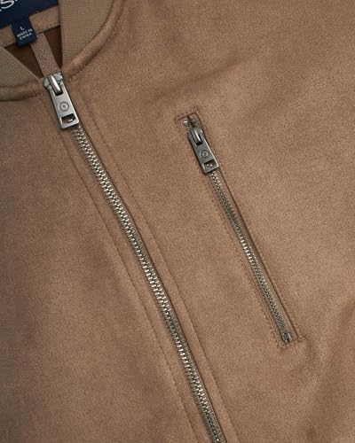 Ben Sherman Men's Bomber Jacket - Cozy Full Zip Up Faux Suede Bomber Jacket for Men - Casual Mens Suede Jacket (S-XL)4