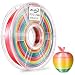 Zi-Rui 3D Printer PLA Filament,Rainbow Multi Color Gradient,1.75 mm,Dimensional Accuracy +/- 0.03 mm,1KG (2.2lbs) Spool.