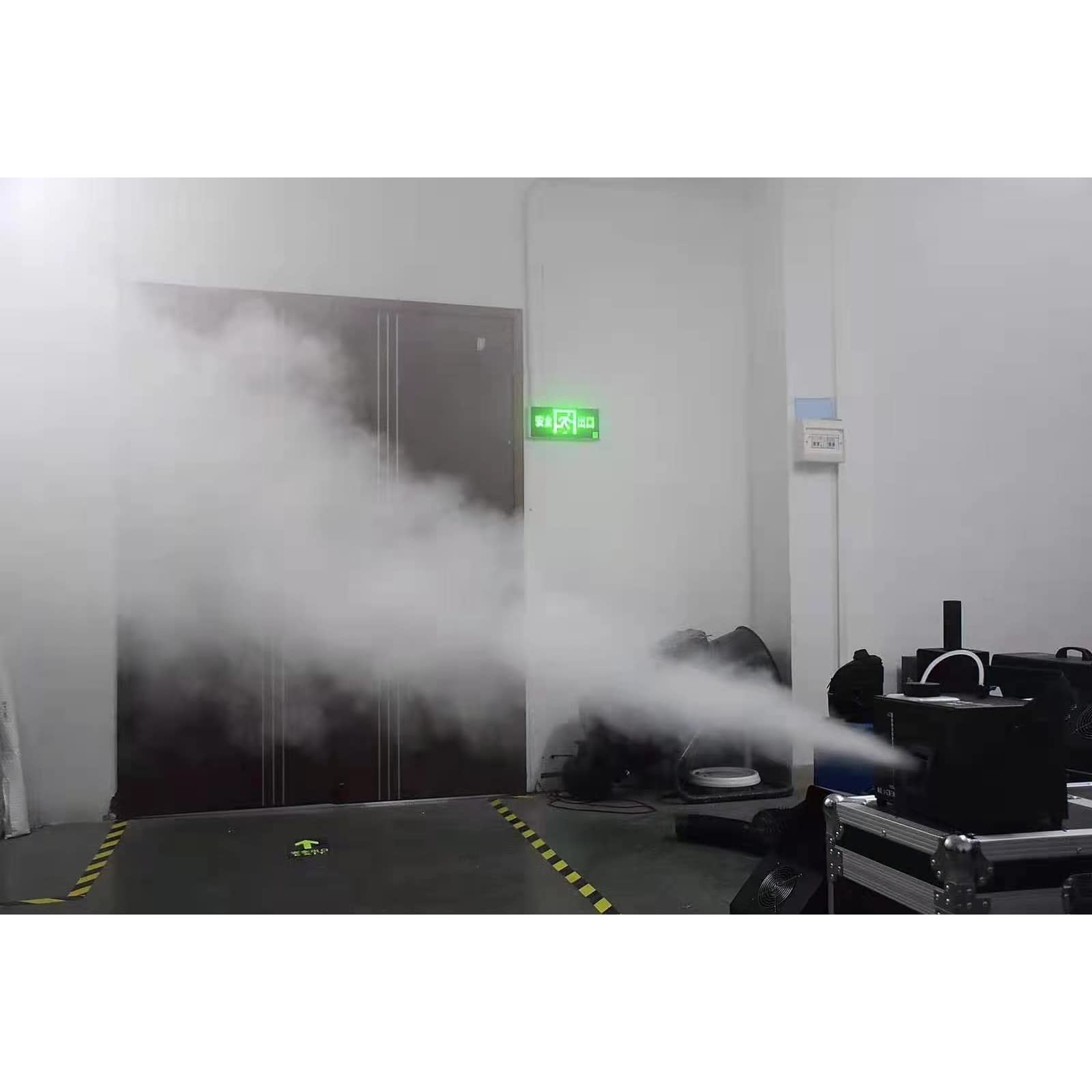 PRUJOY Máquina de Humo DMX de 2000W con Mango, máquina de Humo portátil para Halloween, Navidad, Bodas, actuaciones de DJ