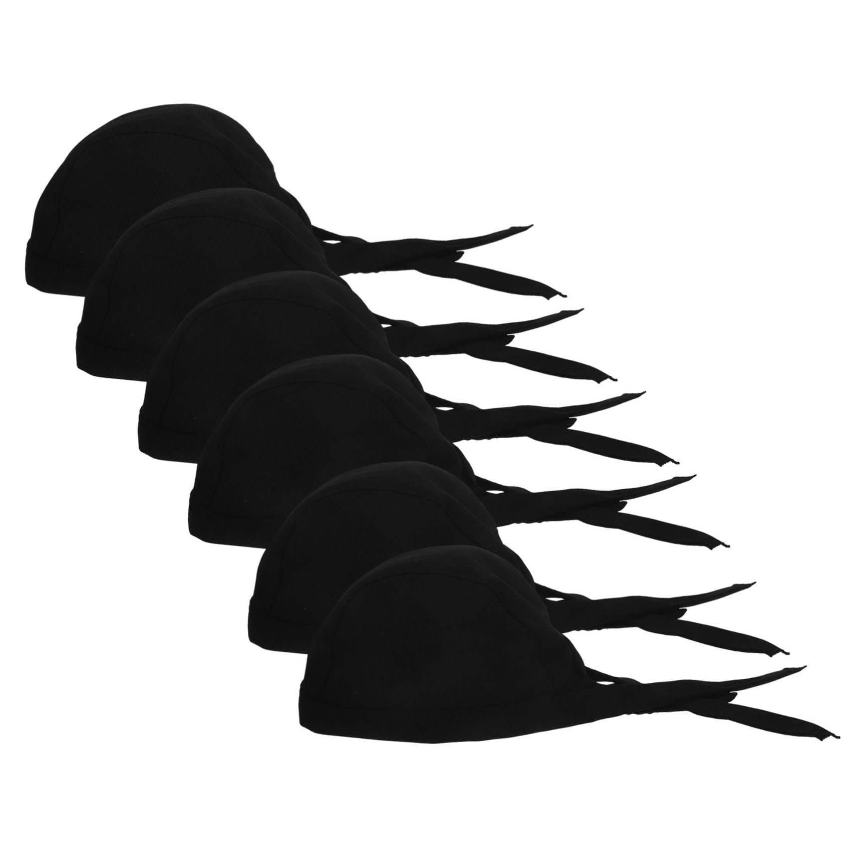 iplusmile 6 Gorros de Chef Unisex para Cocina y Restaurante, Sombreros de Cocina de Catering con Lazos, Algodón Transpirable, Resistentes al Aceite Desgaste, Estilo Clásico y Creativo