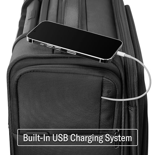 Image of Samsonite UpLIFT Lightweight Softside Carry-On Luggage with Spinner Wheels - Expandable - Airline-Approved, Polyester Soft Suitcase for Ultra Light Travel - Black