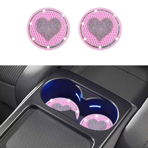 Insertos para Portavasos de Auto Brillantes 2PCS 2.75 pulg miniatura 1