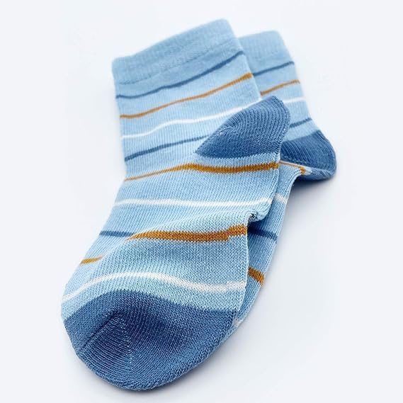 Khwaish Store Cotton Crew Socks for Boys β Multi-Printed Seamless Colorful Athletic Quarter Socks for Boys. 5 Pair (Multicolor, 4 Year) 2