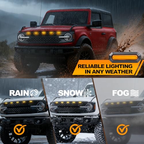 Kit 5 luces LED para parrilla Ford Bronco 2021-2026 miniatura 6