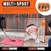 Top Shelf Targets 4 Pack Magnetic Hockey Targets for Shooting - Durable Hockey Net Goalie Targets for Hockey Training - Lacrosse Goal Targets for Accuracy, 8-Inch Size, 4 Tethers, Orange