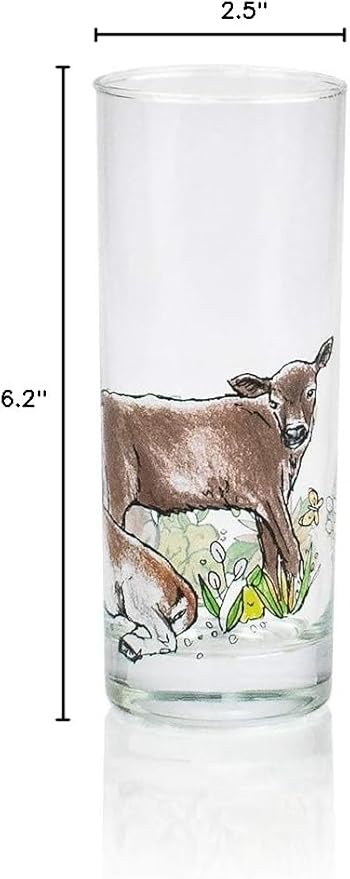 Vasos Everything Kitchens Barnyard Baby Animals, Set de 4 miniatura 2