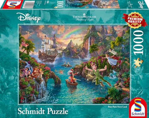 Schmidt Spiele 59635 Thomas Kinkade, Disney, Peter Pan, 1000 Teile Puzzle – Ansicht 4