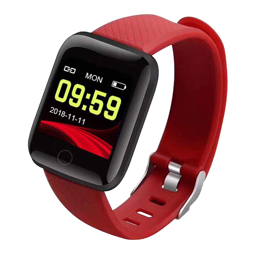 CtroniqBond XII - Smart Activity Tracker, BT connect, Health monitors, Daily alarms & reminders, Red