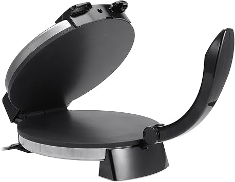 12 Inch Electric Roti Maker, 1500W Automatic Chapati Tortilla Machine with Double Sided Heating and Adjustable Temperature Control