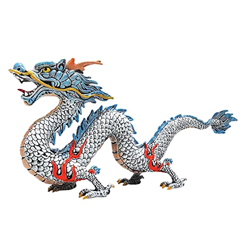 SANWOOD Figura de dragón modelo chino Feng Shui dragón estatua ornamento de dragón chino adornos...