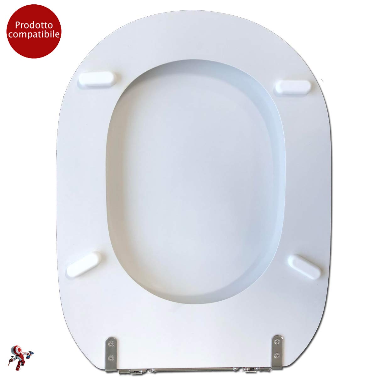 COPRIWATER COPRIVASO TAVOLETTA SEDILE WC PER CESAME VASO BELLE EPOQUE BIANCO | PER CESAME VASO BELLE EPOQUE BIANCO