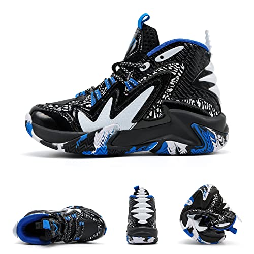 VITUOFLY Kids Basketball Shoes Boys Basketball Culture Sneakers Girls Mid Top School Training Shoes Non-Slip Outdoor Sports Shoes Boys Running Shoes Durable Big Kid Size 3