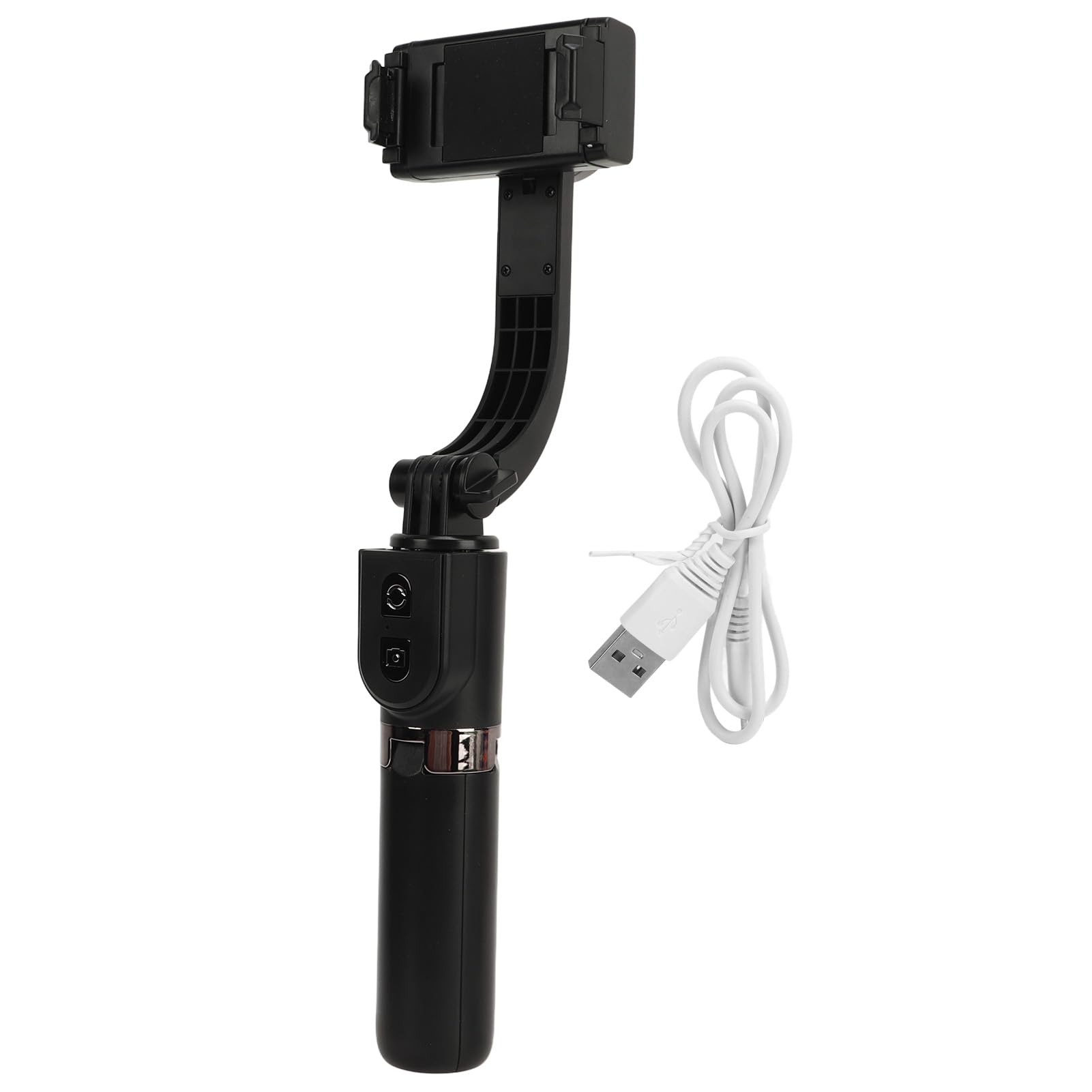 Stabilisateur de Smartphone Pliable, Bâton de Selfie de Prise de Vue Stable avec Lumière Intégrée pour Vlogging, Streaming en Direct, Aventures en Plein Air