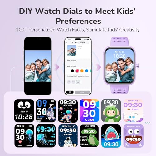 ENOMIR Kids Smart Watch for Girls Health Monitor Puzzle Games DIY Dials - image 8