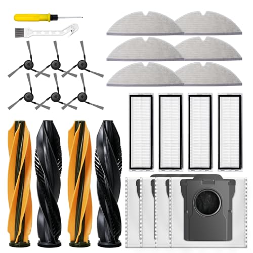 Image of 24Pcs Replacement Accessories Kit Compatible with Dreame D20 Pro Plus | Mega 24-in-1 replenishment kit with brushes, filters, dust bags & mop cloths. Complete year-long vacuum maintenance parts
