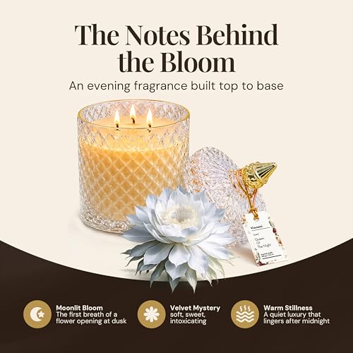 VIONAMI Queen of The Night Rare Flower Fragrance Luxury Scented Candle Gift - Image 4