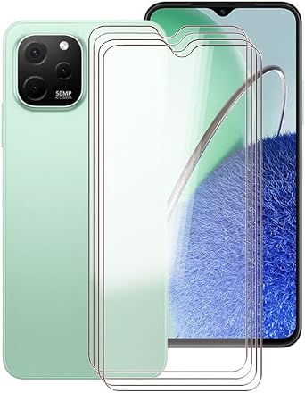 for Huawei Nova Y61 Screen Protector Tempered Galss, [4 Pack] High Clear [9H Hardness] [Bubble Free] Screen Tempered Glass Protective Film for Huawei Nova Y61 6.52 Inch.