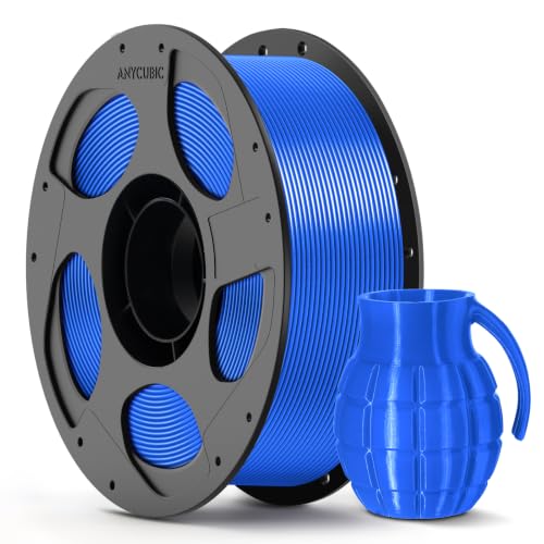ANYCUBIC PETG 1KG Seeblau, Langlebig und Stoßfest | Hohe Zähigkeit, Hoher Glanz, Passt für die meisten FDM Drucker