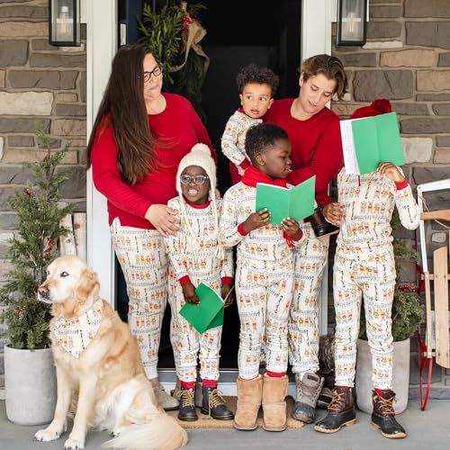 Burt's Bees Baby Family Matching Holiday Pajamas - Organic Cotton PJs for Infants, Toddlers, Kids, Men, and Women - Thumbnail 3