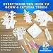 National Geographic Craft Kits for Kids - Crystal Growing Kit, Grow 6 Crystal Trees in Just 6 Hours, Educational Craft Kit with Art Supplies, Geode Specimen, STEM Arts & Crafts Kit (Amazon Exclusive)