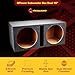 QPower QBASS 15 Inch Heavy Duty MDF Car Audio Stereo Speakers Subwoofer Sub Box Enclosure with Dual Vented Chamber and Charcoal Carpet
