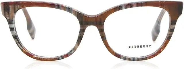 Lunettes de vue Burberry BE 2375 3966 Evelyn Check Brown 51/17/140