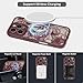XIZYO Magnetic Case for iPhone 16 Pro Max Floral Rose Cute Phone Case [Compatible with Magsafe] for Women Girls Burgundy Aesthetic Pattern Slim TPU Shockproof Bumper Cover, Wine Red