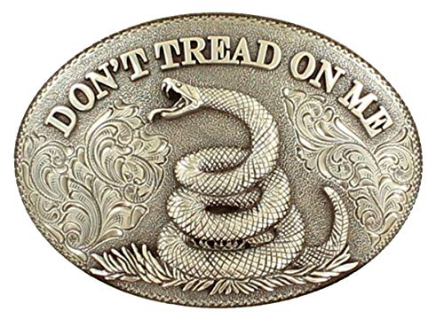 Nocona Boots Don't Tread on Me Antique Silver Buckle