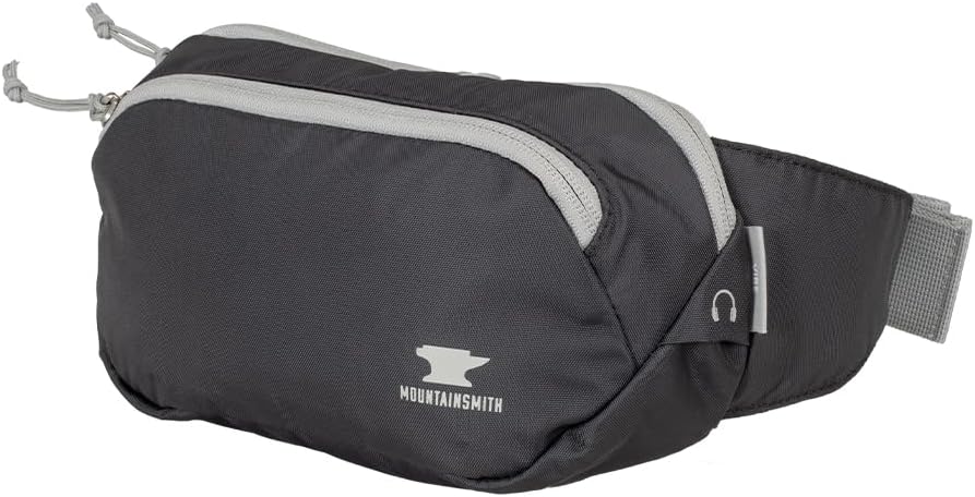 Mountainsmith Vibe Lumbar Waist Fanny Hip Pack, Running, Hiking, Travel, Dog-Walking, Outdoor Activities with 2 Zippered Pockets, Coronet Blue