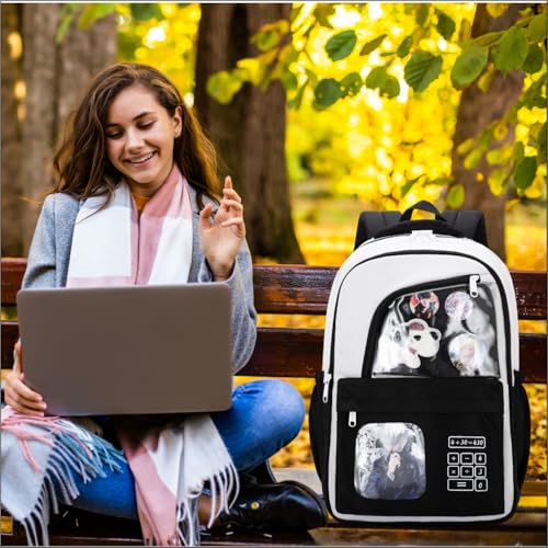 Image of Tinytot 30 Litre Japanese Korean Style School Bag Water-Resistant Laptop & Travel Backpack - Unisex Large 18 Inches Multipurpose Student Backpack for Boys & Girls, Men & Women