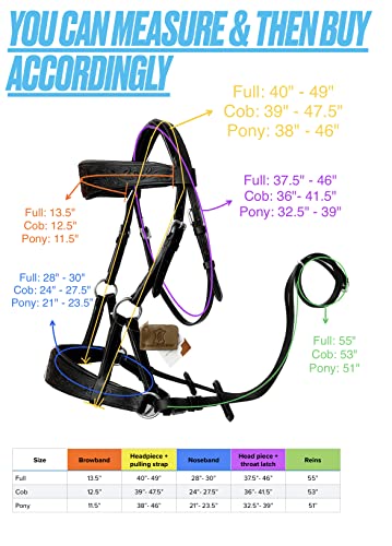 Amazing Horse Stuff Sidepull Bitless Bridle With Designer Hand Carving On Brow & Noseband Oval Shaped Full Black (Full) #TOP1