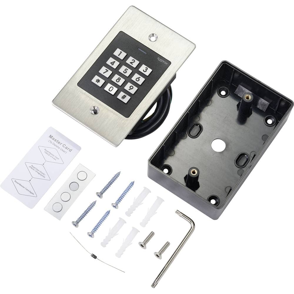 sygonix SY-4760956 Code-Tastatur mit RFID-Unterputzmontage, 12 V/DC, 18 V/DC, IP66