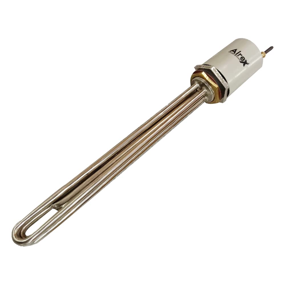 Airex Commercial Copper Nickle Plating Solar Panel Water Heater Element Heating Element With Thermostat Pocket 4000W